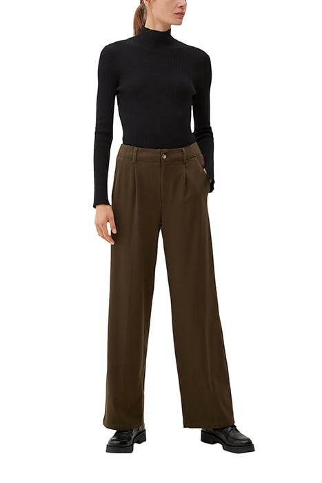 S.OLIVER PANTS DARK OLIVE 3