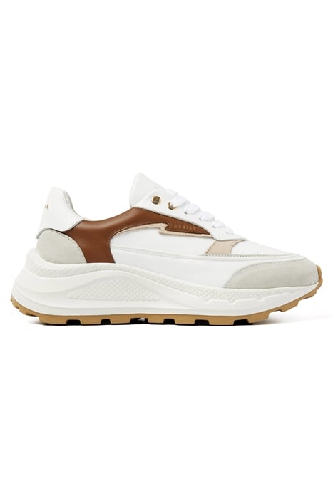 OBERON NORA (L) WHITE LEATHER - BROWN 1