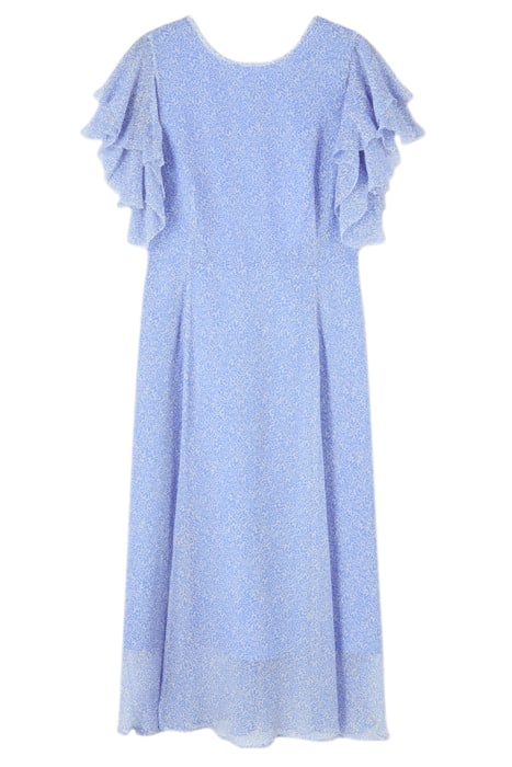 AGNES GEORGETTE MIDI DRESS LIGHT BLUE 3