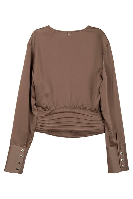 MICHELLE TOP TRUFFLE DUST BLOUSE MULTI 2