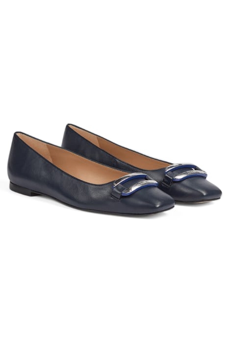 CAYDEN SQUARE BALLERINA SHOES NAVY 2