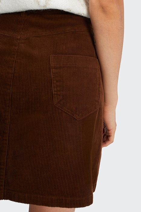 CHESTNUT CORDUROY SHORT SKIRT CHESTNUT 6