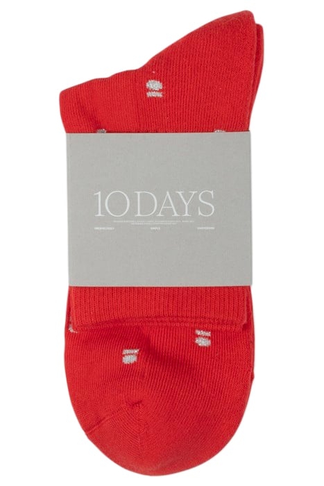 SOCKS MEDAL CORAL RED 4