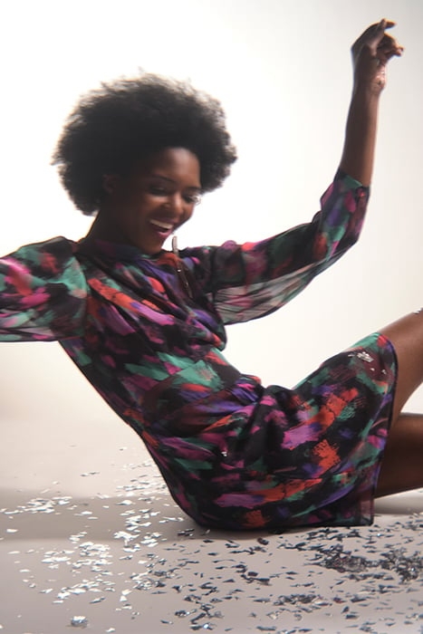 EDLY PRINTED COCKTAIL DRESS MULTICOLOUR 5