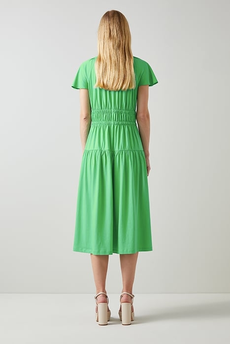 CHLOE JERSEY MIDI DRESS GREEN 2