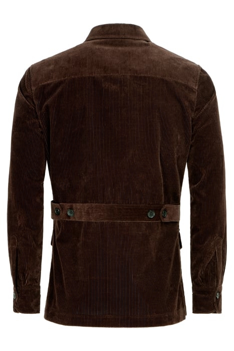 DARK BROWN RELAXED FIT SHIRT-JACKET 5