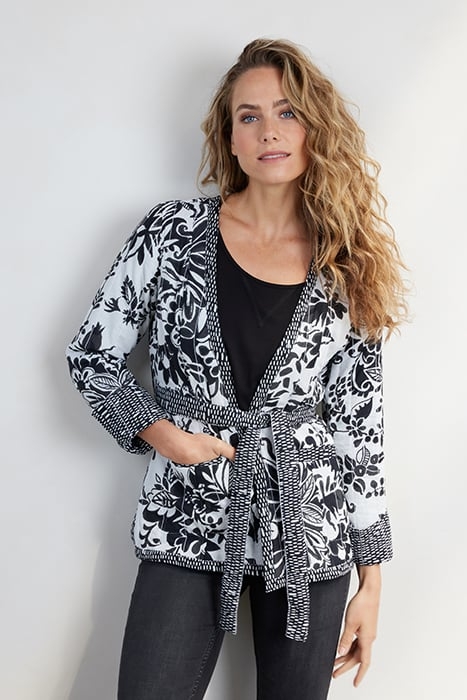 REVERSIBLE BLAZER CENTREPIECE BLACK WITH OFFWHITE CENTREPIEC 1