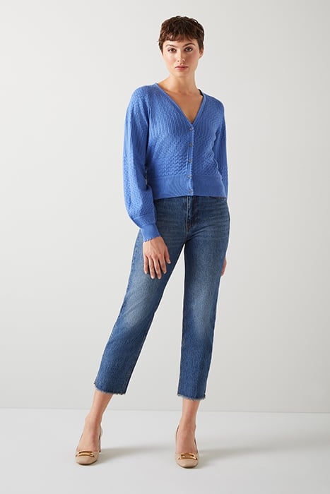 PENELOPE- V CARDIGAN WEDGEWOOD 1