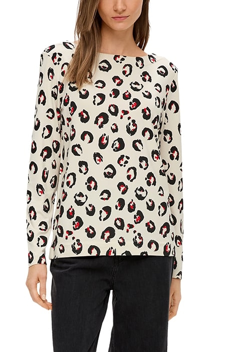 S.OLIVER T-SHIRTS BEIGE AOP 1