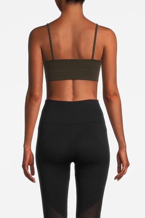 SEAMLESS STRAP BRA TOP DARK FORES 2