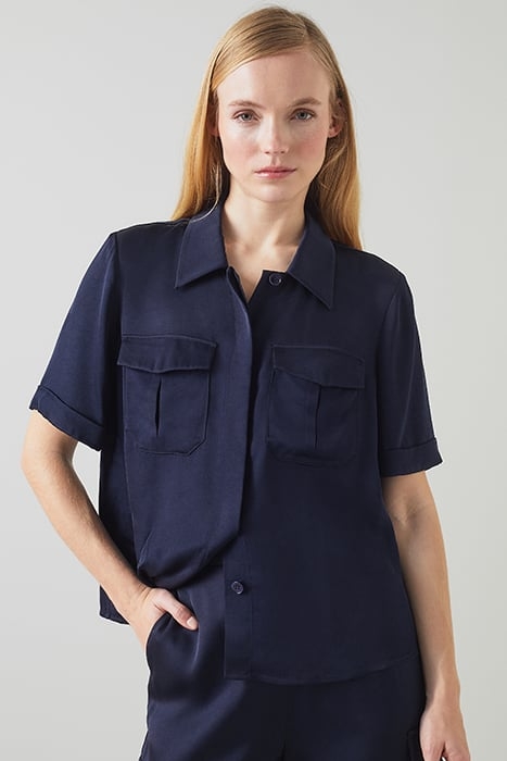 LUNA CARGO PANTS BUTTON-DOWN SHIRT MIDNIGHT 1