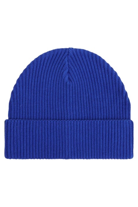 BEANIE ORGANIC COTTON-STRETCH BLUE 1