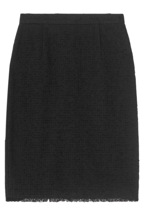 LARA- TWEED MIDI SKIRT BLACK 4