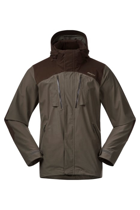 HOGNA V2 2L JKT GREEN MUD / DARK WOOD BROWN 3
