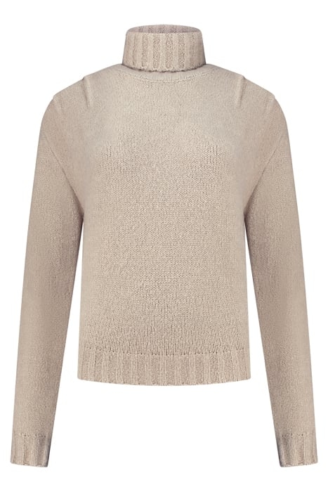 KYRA HIGH COLLAR JUMPER FAWN 1