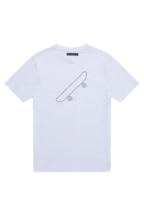 SKATEBOARD EMBROIDERY WHITE 3