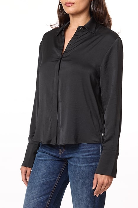 SHIRT WITH SPLIT BARREL CUFF BLACK 4