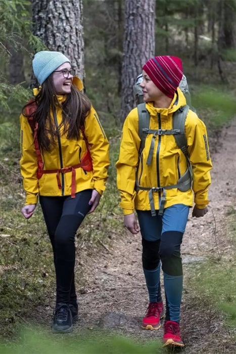 SJOA 2L YOUTH JKT WAXED YELLOW / SOLID DARK GREY 2