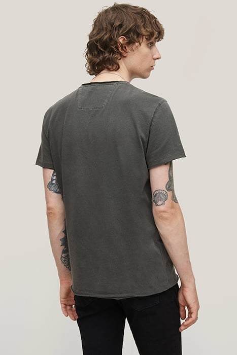 SS RAW EDGE TEE - DISTORTED PEACE BLACK 2