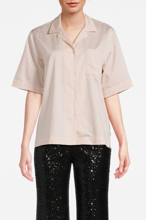 PYJAMA SHIRT PALE ROSE 1