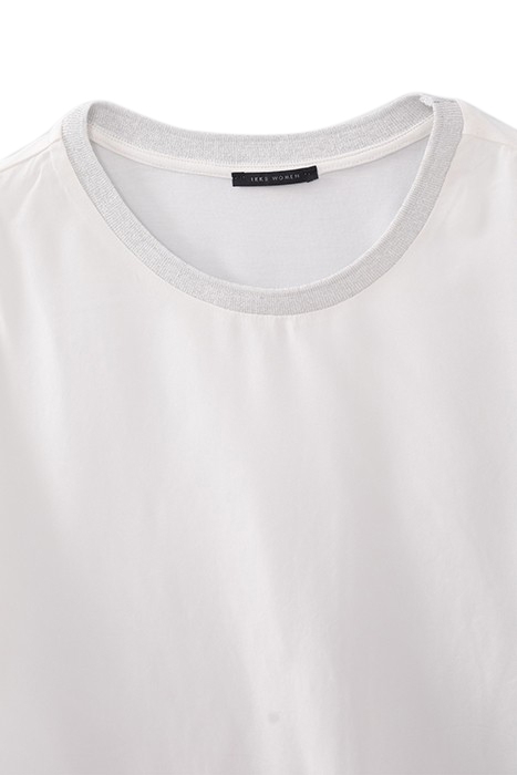 OFF-WHITE MIXED FABRIC TOP TO TIE ON SIDE OFF-WHITE 3