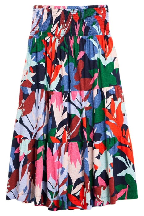 MARIA JERSEY MAXI SKIRT BLUE PRINTED 2