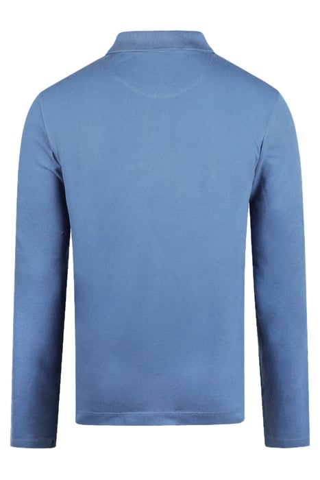 LONG SLEEVE POLO FADED BLUE 2