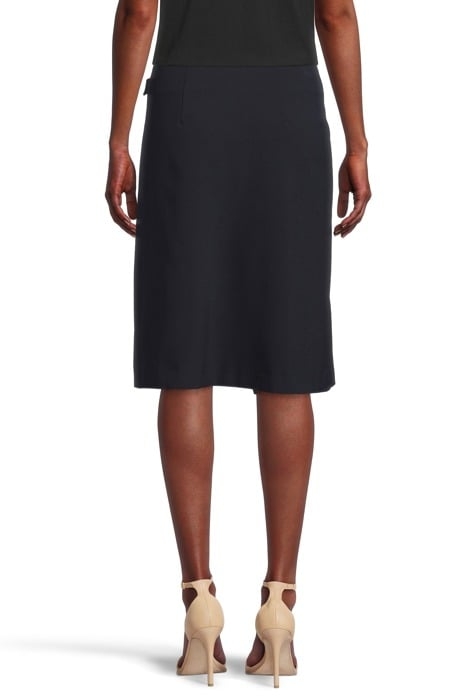 A-LINE WRAP SKIRT NAVY 2