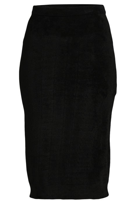 CHENILLE KNIT SKIRT BLACK 3