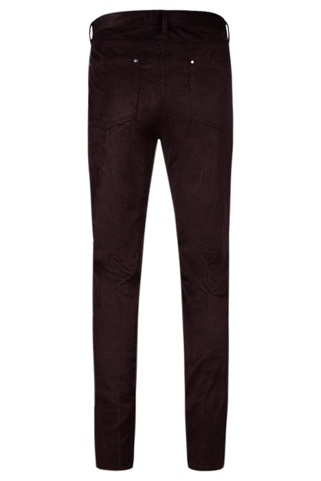 MOTOR CITY FIT - ZIP FLY LOW RISE SLIM F MERLOT 2