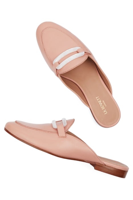 EVELYN BACKLESS MULE PINK 3