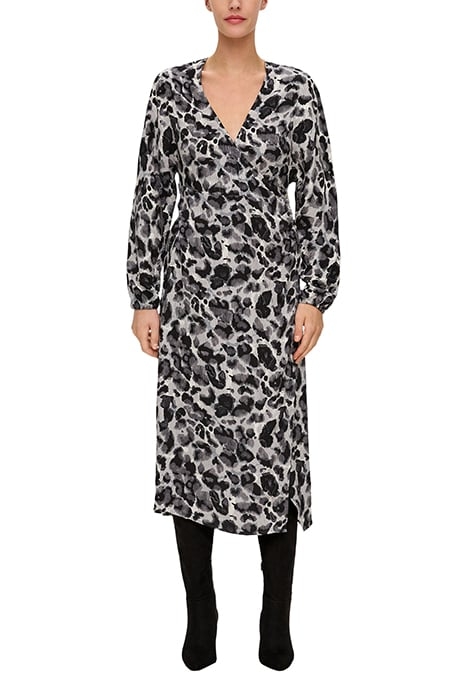 S.OLIVER DRESSES WHITE BLACK ALLOVER PRINT 1