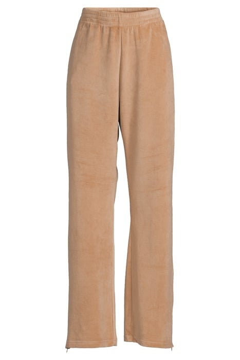 VELOUR TRACKPANTS ALMOND 3