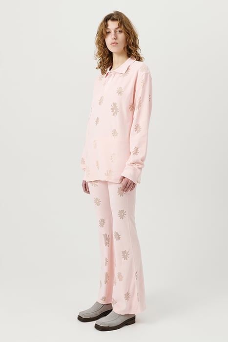 ROBERT LONG-SLEEVED POLO SHIRT PINK MULTI 3