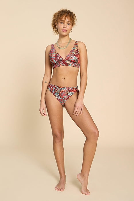 TABITHA BIKINI TOP RED PRINTED 1
