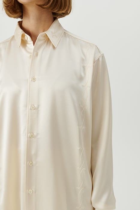 DAMON EMBROIDED SHIRT OFF WHITE 5