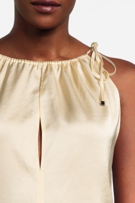 BELTED SATIN JUMPSUIT VANILLA 4