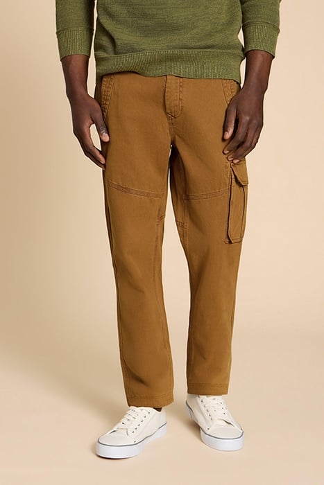 KEGWORTH CARGO TROUSER DARK TAN 1