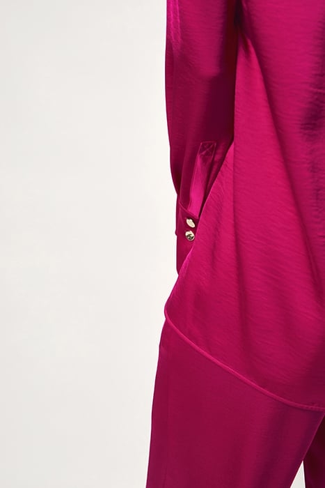 LOUDA BUTTON UP LONG SHIRT LUMINOUS PINK 5