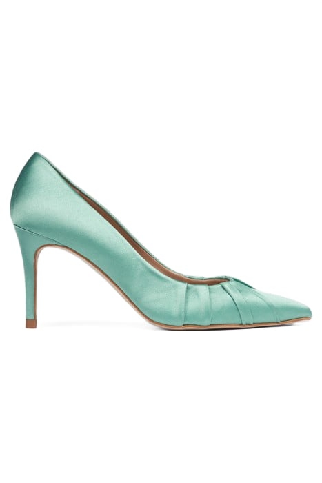 FLORENA PLEATED PUMP TEAL 1