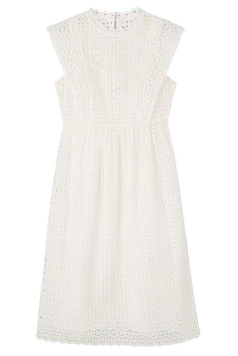 LAILA BRODERIE MIDI DRESS WHITE 3
