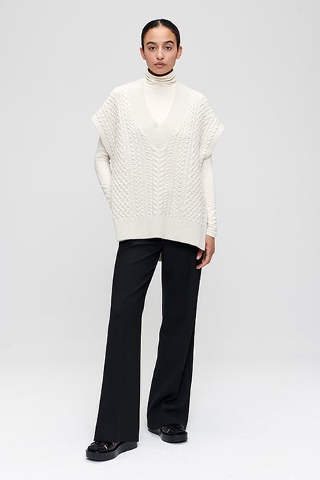 CLAUDE SLEEVELESS TOP CHALK 5