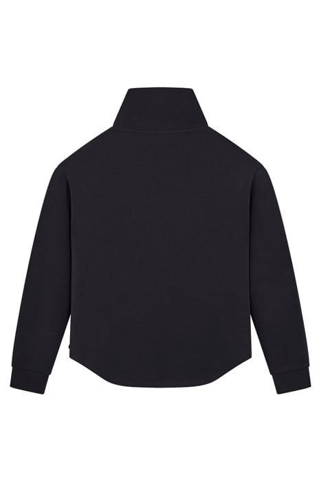 PATCH PKT ZIP FRONT MOCK NECK BLACK 3