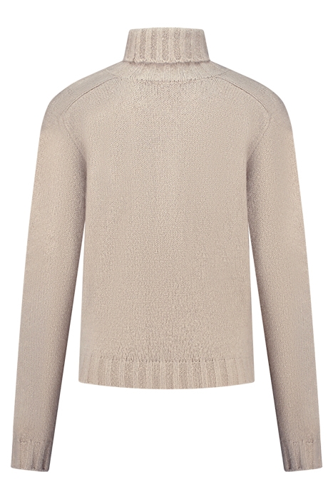 KYRA HIGH COLLAR JUMPER FAWN 2