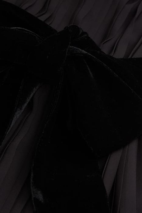ROBE LONGUE PLISSEE VELVET CEINTURE BLACK 4