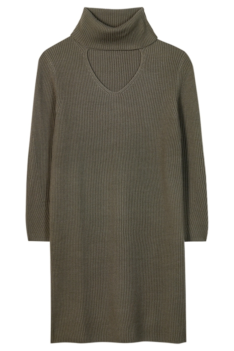 CUT-OUT DRESS GREYISH KHAKI 3