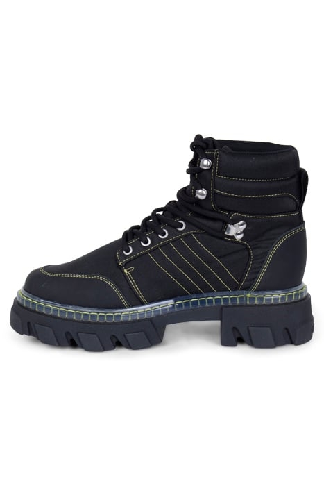 CLEATED LACE UP HIKING BOOT BLACK 3