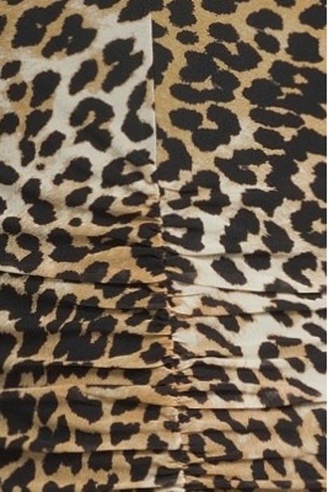 PRINTED MESH PUFF SLEEVE MINI DRESS LEOPARD SEEDPEARL 5