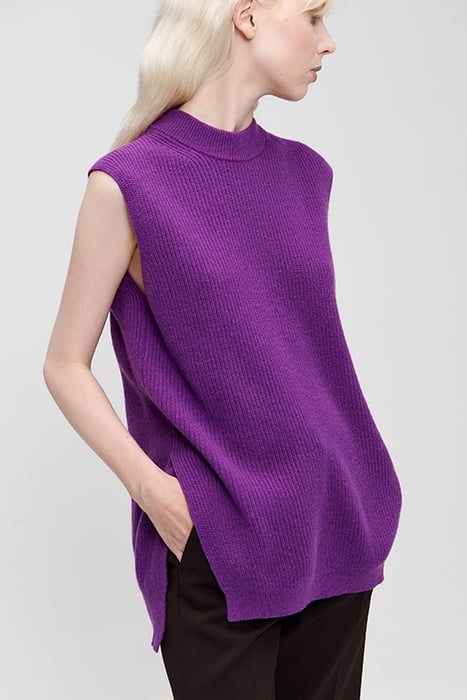 BIBA RIBBED SLEEVELESS TOP PURPLE MAGIC 4