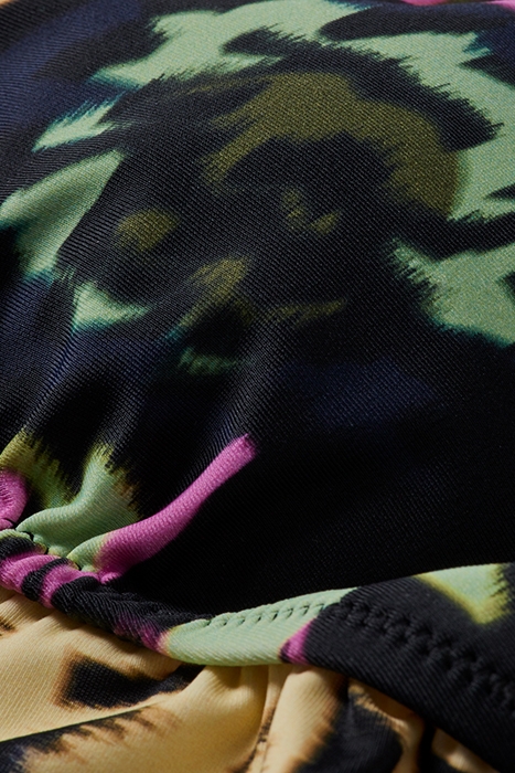 RUFFLED TRIANGLE BIKINI TOP ASTER BLACK 7